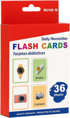 120 Pieces Daily Necessities Flash Cards 36 Sheets -s (11.7x7.8cm)