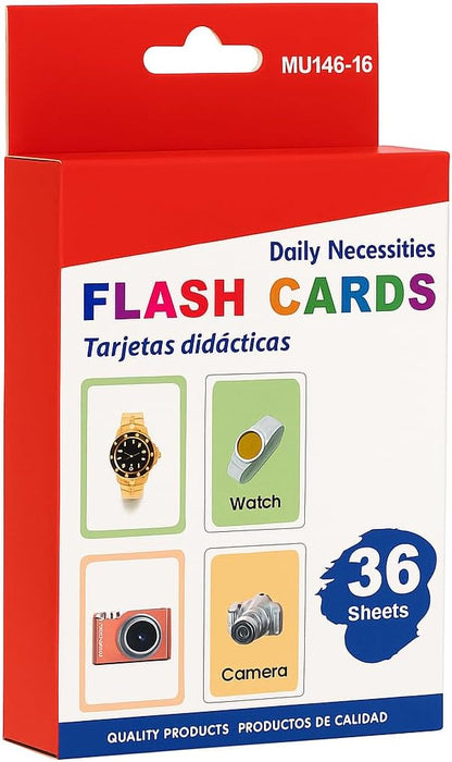Daily Necessities Flash Cards 36 Sheets - 11.7x7.8cm