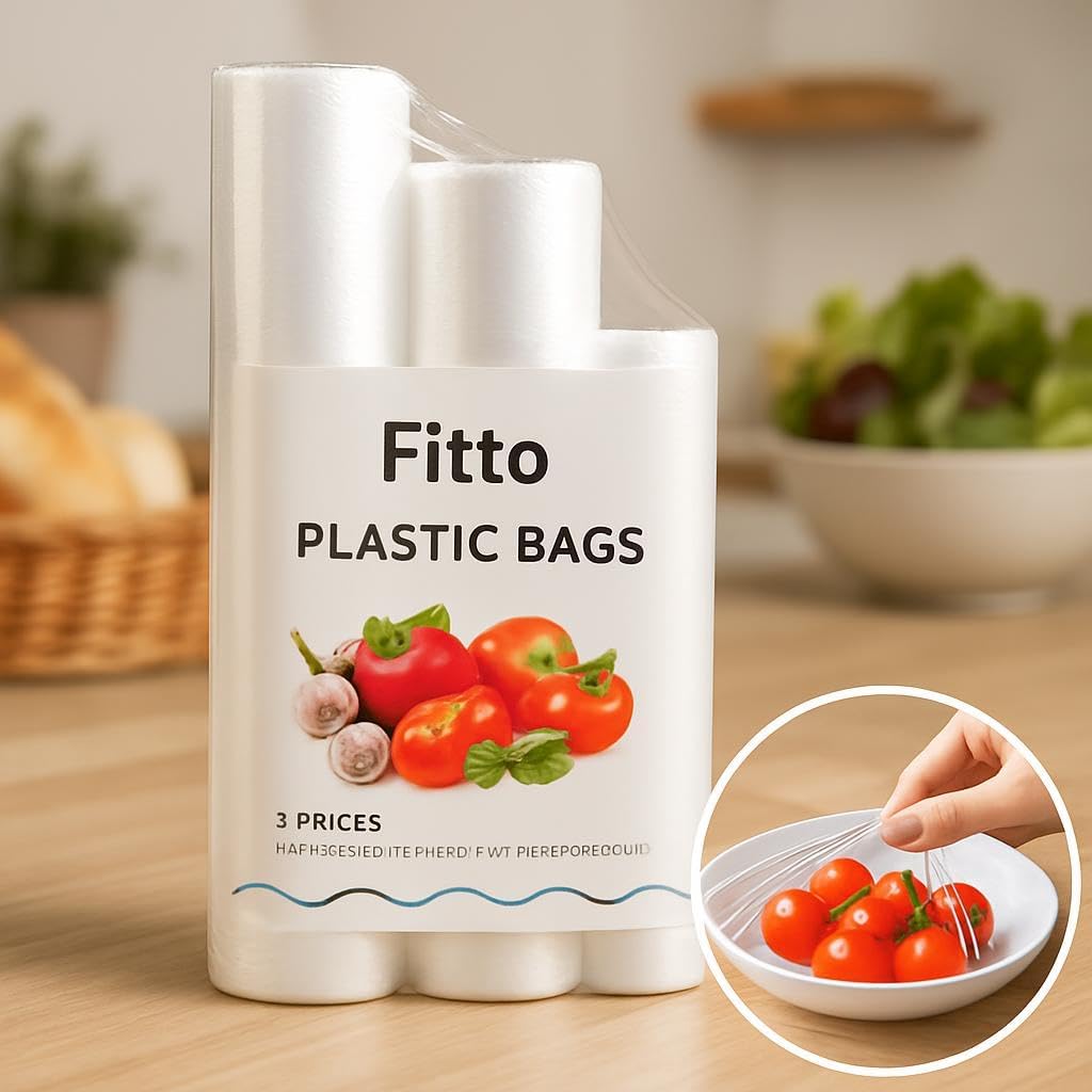 120 Pieces Food Plastic Wrap Cling Film Pack of 150 Pieces (30x40cm – 25x35cm – 20x30cm)