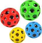 120 Pieces Extreme High Bouncing Balls (Moon Ball – High Pop Bouncing Space Ball & Foam Bounce Sensory Toy for Kids – Indoor/Outdoor Play – Durable – Lightweight – Pack of 4)
