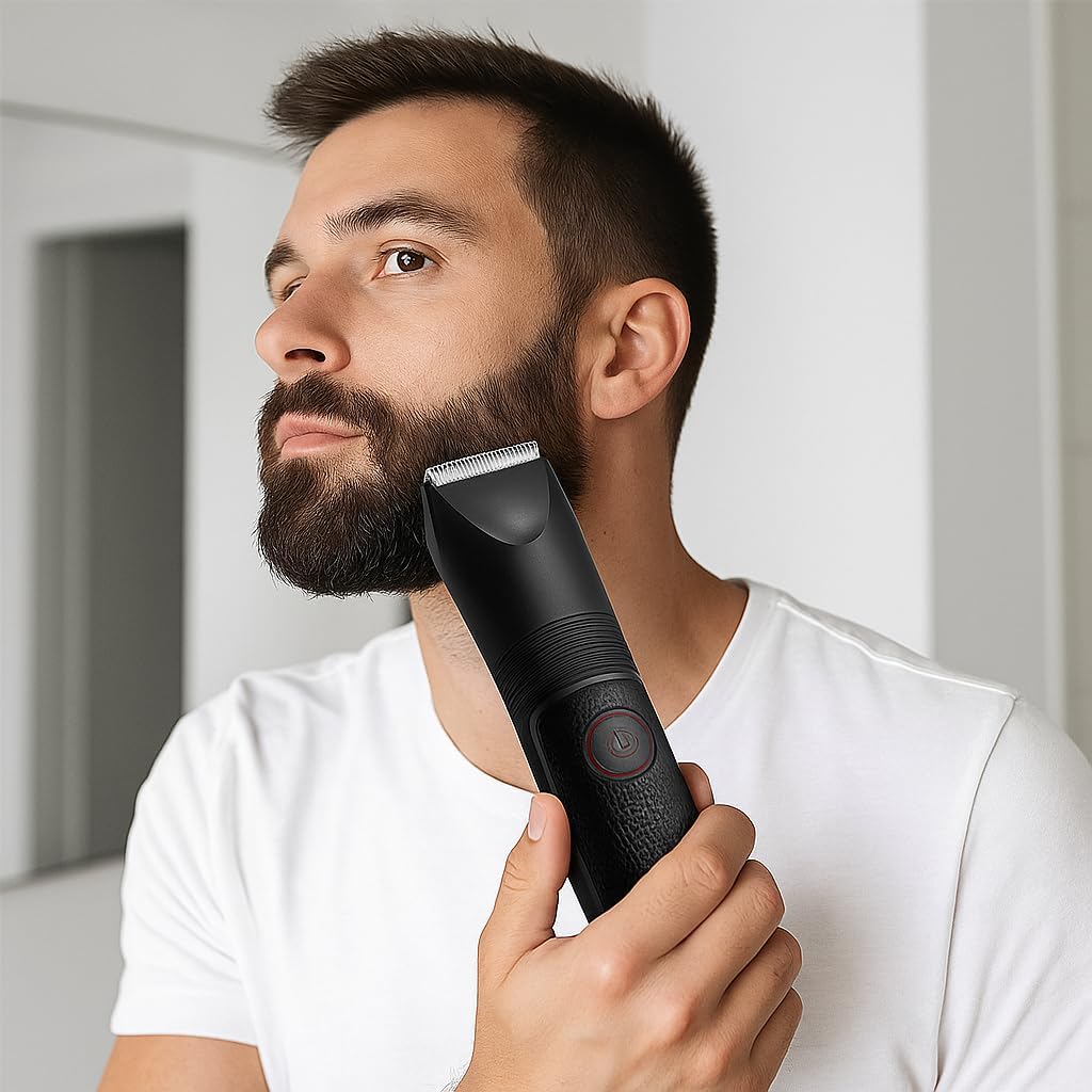 60 Pieces Professional Hair Clippers and Trimmer Sets for Men (Precision Barber Clippers with High-Performance Blades – Corded Electric Grooming Kit for Haircut – Beard – and Mustache Trimming)