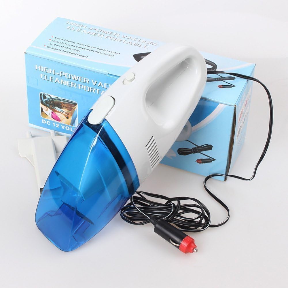 96 Pieces 12V Electric Car Vacuum Cleaners (Wet & Dry Dust Cleaner – Portable Plug-N-Play Design with Long Reach for Deep Cleaning Car Interiors – Ideal for Quick Cleanups and Dust Removal)
