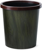 120 Pieces Retro Plastic Buckets with Wooden Grain Design | Pressing Ring Bucket for Kitchen (Outdoor – Bathroom – Office | Commercial Use)
