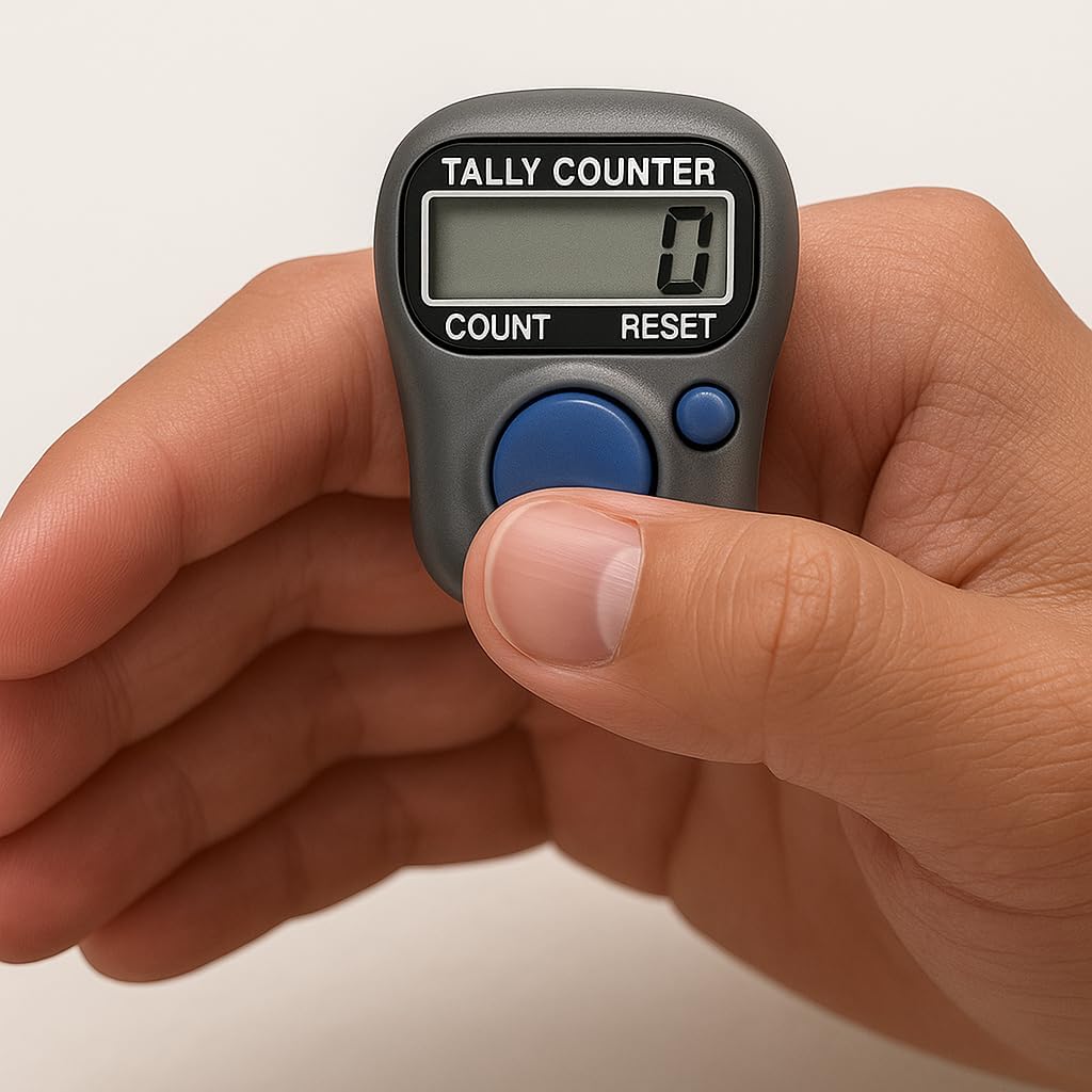 240 Pieces Multi-Functional Electronic Finger Counter 5-Digit LCD Display - EQ Clicker Mechanical Hand Tally Tasbih Digital Trackers for Muslim Prayer Counter - Mini Handheld Clicker