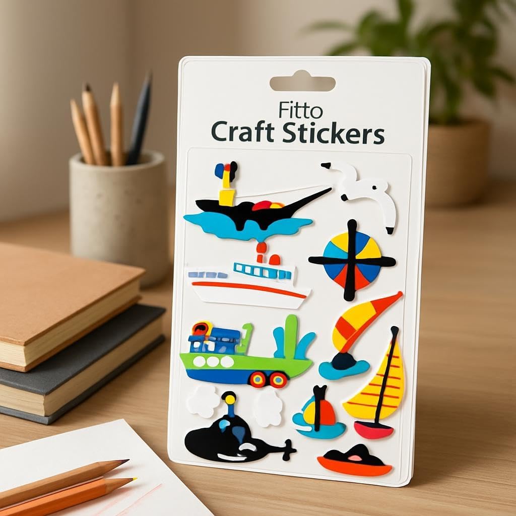 144 Pieces Watercraft Series Stickers (17.7x11.2cm – Nautical Decal for Boats & Marine Decor)