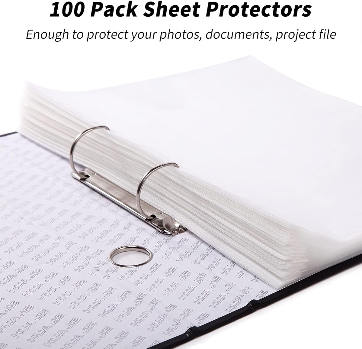 96 Pieces 100 Page 11 Hole Loose Folders for A4 Sheets (Office Binder)