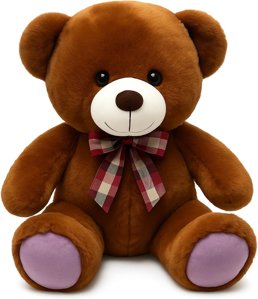 72 Pieces Dark Brown Teddy Bears (35cm - Plush Stuffed Animal for Kids – Home Décor)