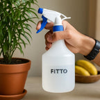 120 Pieces 1 Litre Clear Plastic Spray Bottles with Nozzle for Cleaning and Gardening