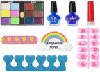 96 Pieces Cute Princess Girls Pretend Makeup Set - Simulation Children Gift Toy - Makeup Kits for Kids - Fun Role Play Set for Girls - Toy Gift for Birthday & Holiday