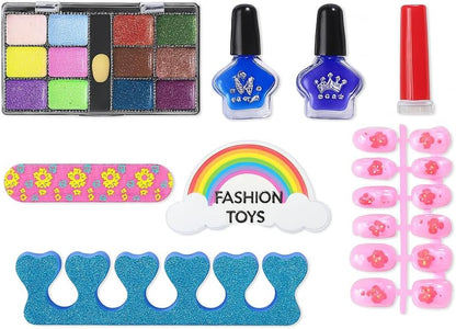 Cute Princess Girls Pretend Makeup Set - Simulation Children Gift Toy - Makeup Kit for Kids - Fun Role Play Set for Girls - Toy Gift for Birthday & Holiday