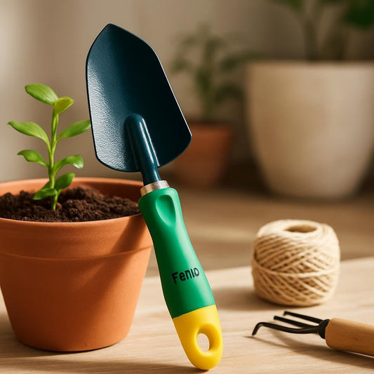 Garden Trowel with Metal Blade and Plastic Handle for Easy Digging
