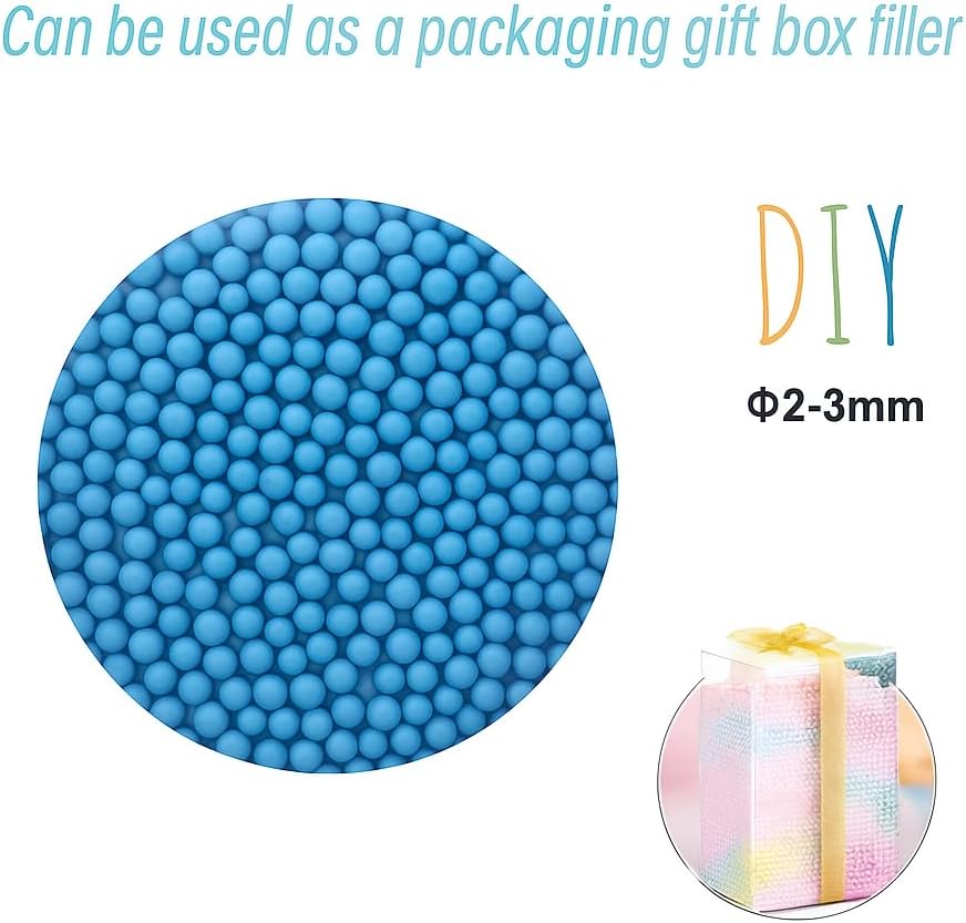 Polystyrene Ball Blue for Crafts, DIY Projects, and Decorations - Lightweight and Versatile