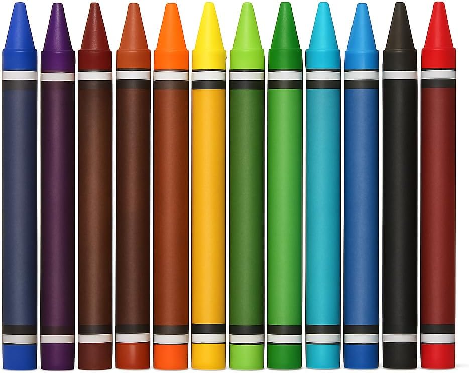 120 Pieces 12pcs Plastic Cryons Sizes (9cm 12 Colors for Crafting and Art Projects)