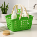120 Pieces Green Plastic Organizing Storage Baskets with Handles and Holes - Multi-Purpose Small Bin for Kitchen (Bathroom – Toys – and More - Durable – BPA-Free – Easy to Clean – Lightweight and Portable)