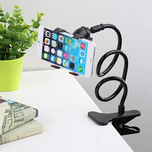 Fitto Flexible Mobile Stand Holder, Metal, Video Table, Online Class, Desktop, Foldable, Lazy Bracket, Multi Angle, For Smartphones