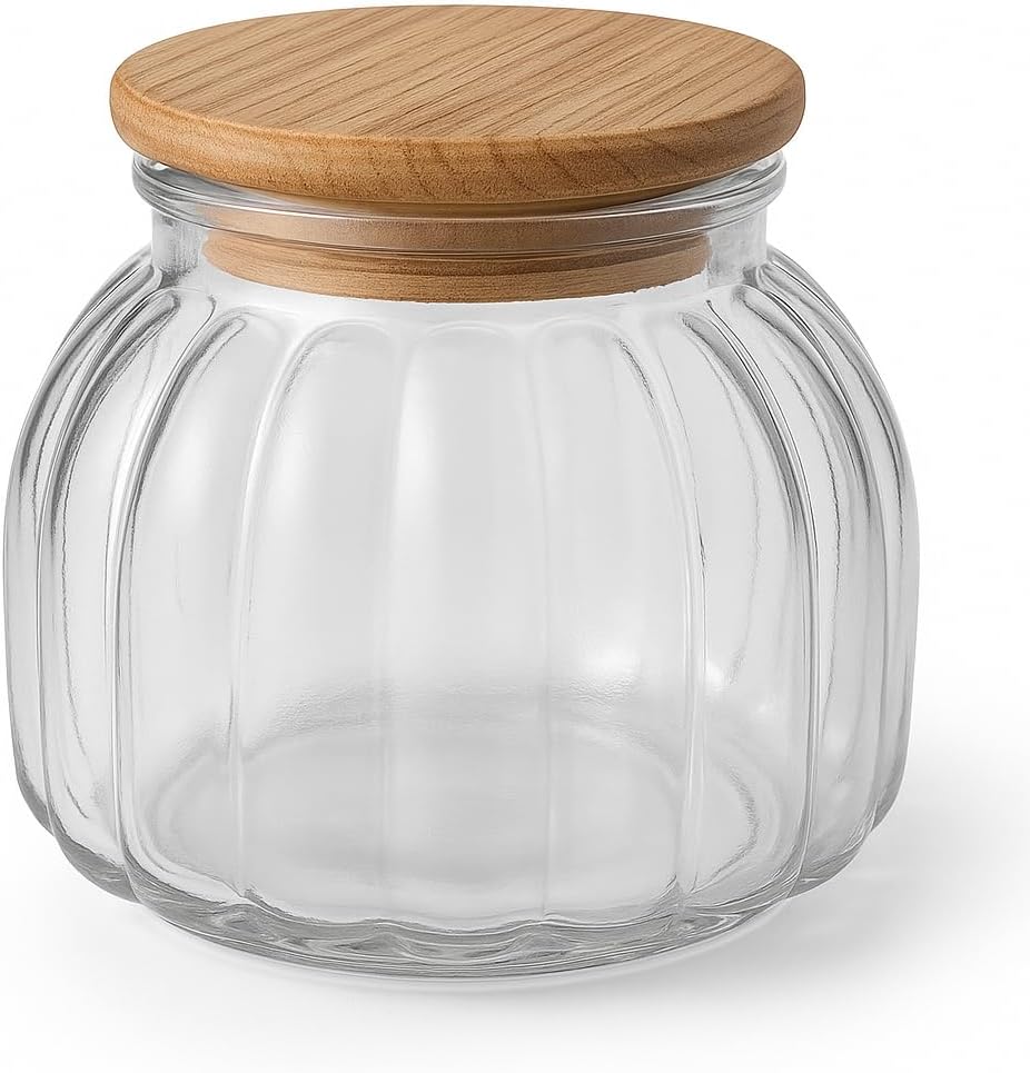 120 Pieces Cereal Dispenser Glass Jars with Lids (Airtight Kitchen Storage Containers for Dry Food – Coffee Beans – Tea – Sugar – and Candy)