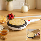 60 Pieces 600W Electric Crepe Makers (20cm Non-Stick Burner – White)