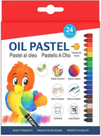 96 Pieces 24 Pieces Oil Pastels (7.3cm - 24 Colors for Drawing and Art Supplies)