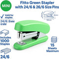 96 Pieces Green Staplers with 24/6 & 26/6 Size Pins (1 Pc Office Desk Stapler)