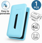 96 Pieces Hole Punches (Sky Blue - Office Stationery Tool)