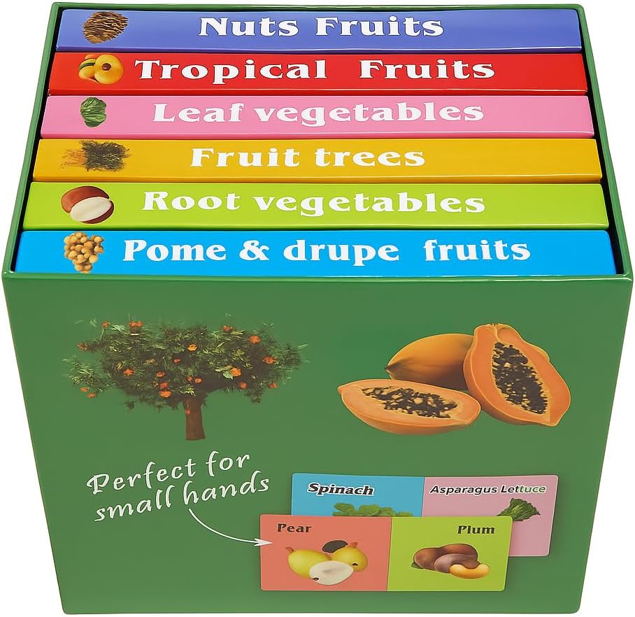 96 Pieces Learning Book 6PC Sets for Kids - Educational Food Theme Activity Books for Early Learning