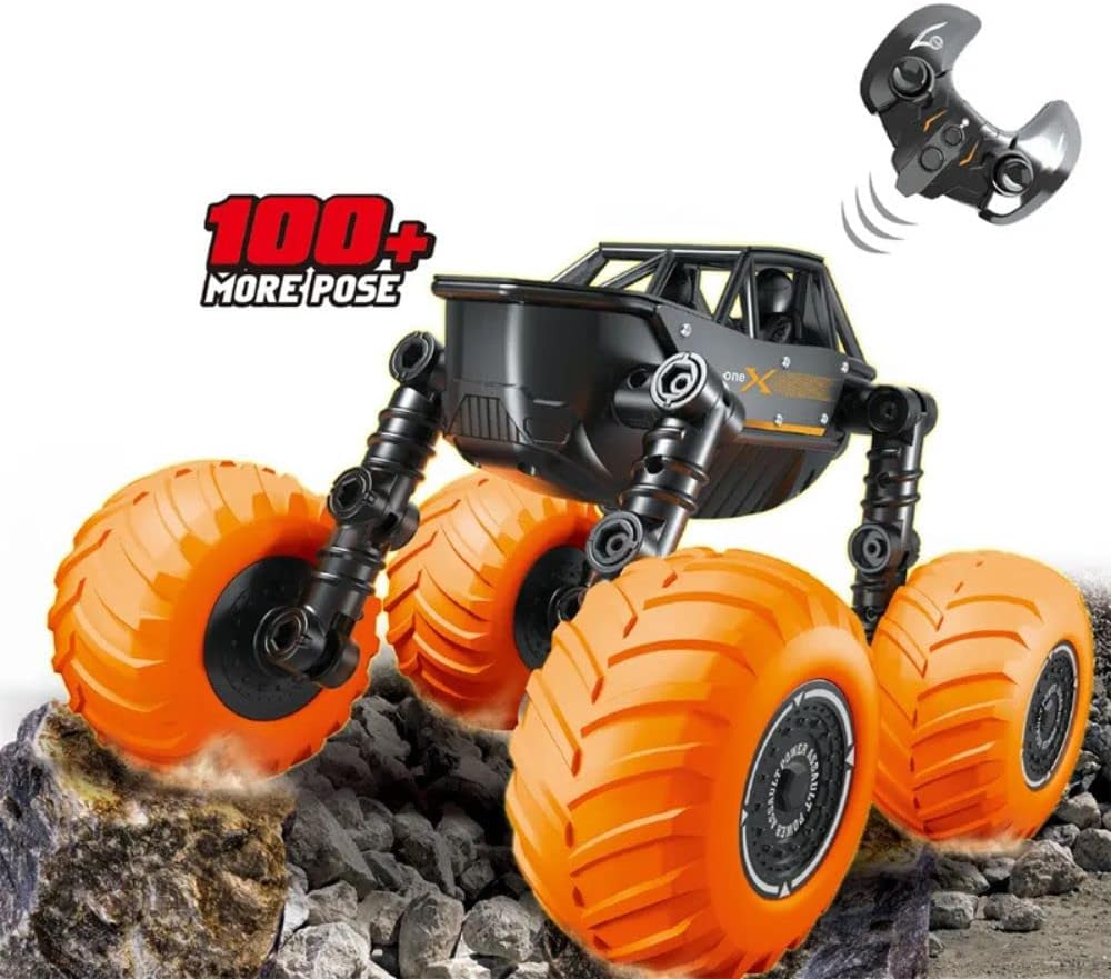 48 Pieces Transformable Drifting Stunt RC Car Shark - Remote-Controlled Transformable Shark and Racing Cars with Drifting and Stunt Abilities
