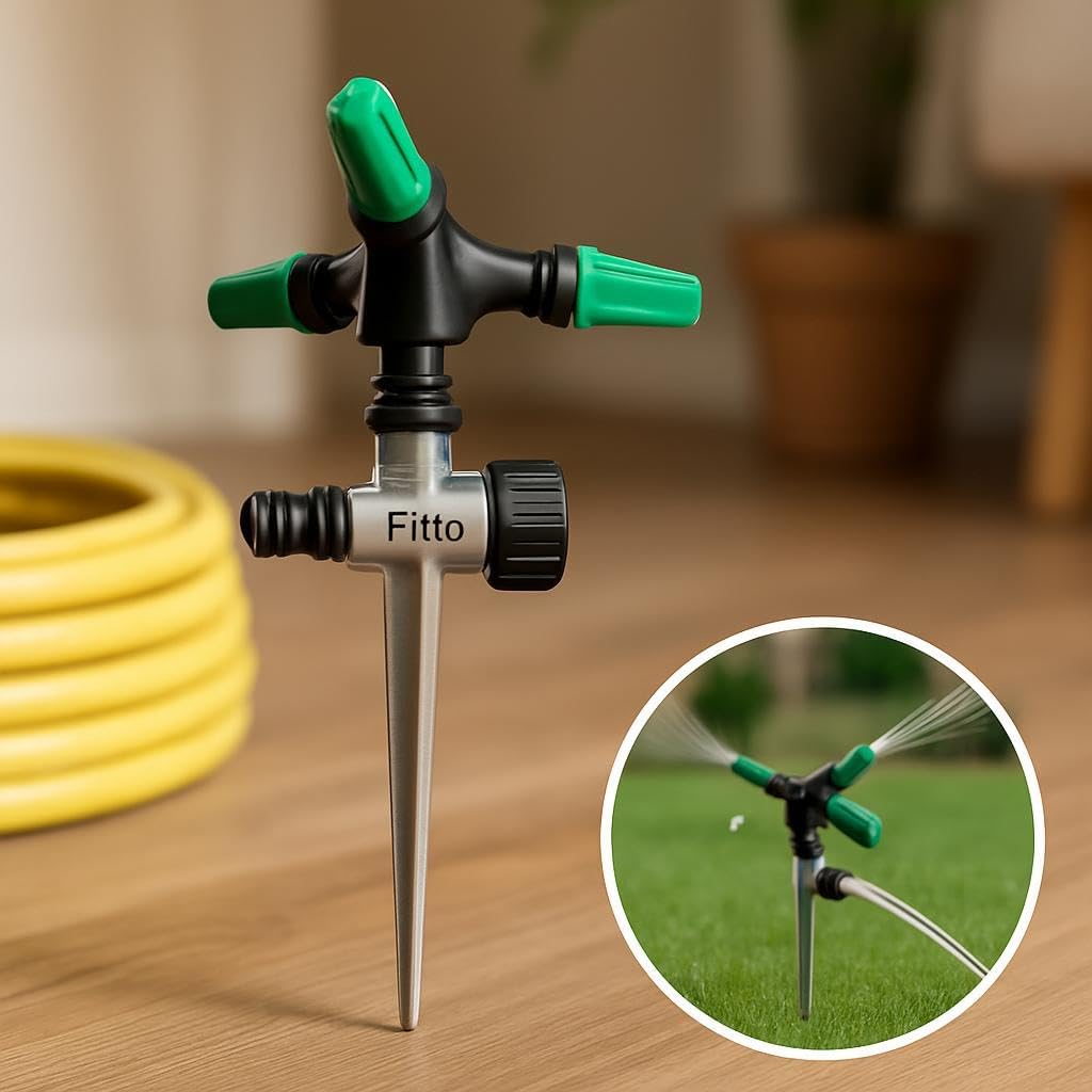 96 Pieces Multi-Functional Spray Nozzles with 3 Adjustable Outlets for Irrigation