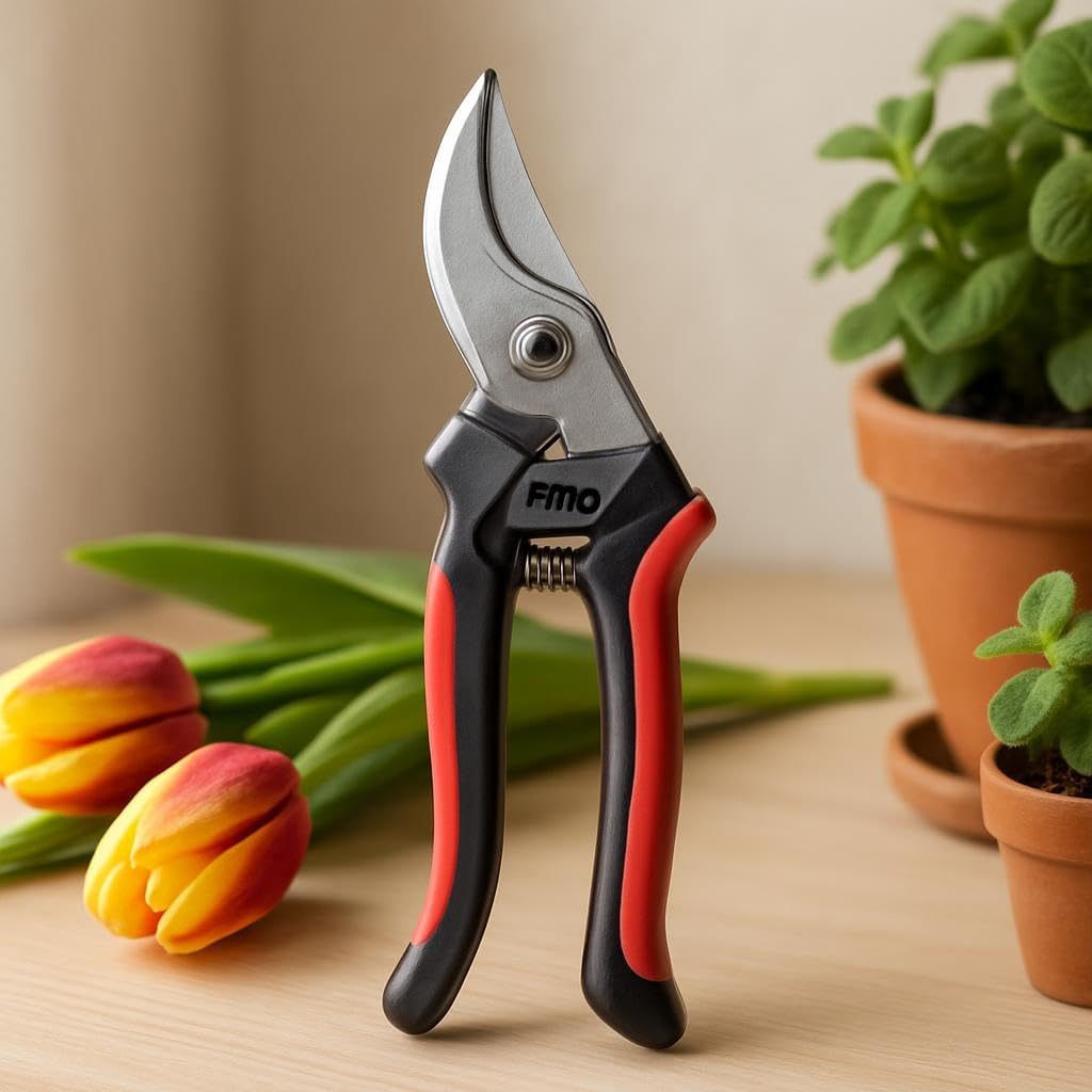 72 Pieces Garden Shears with Metal Blade and Red Rubber Grips for Pruning