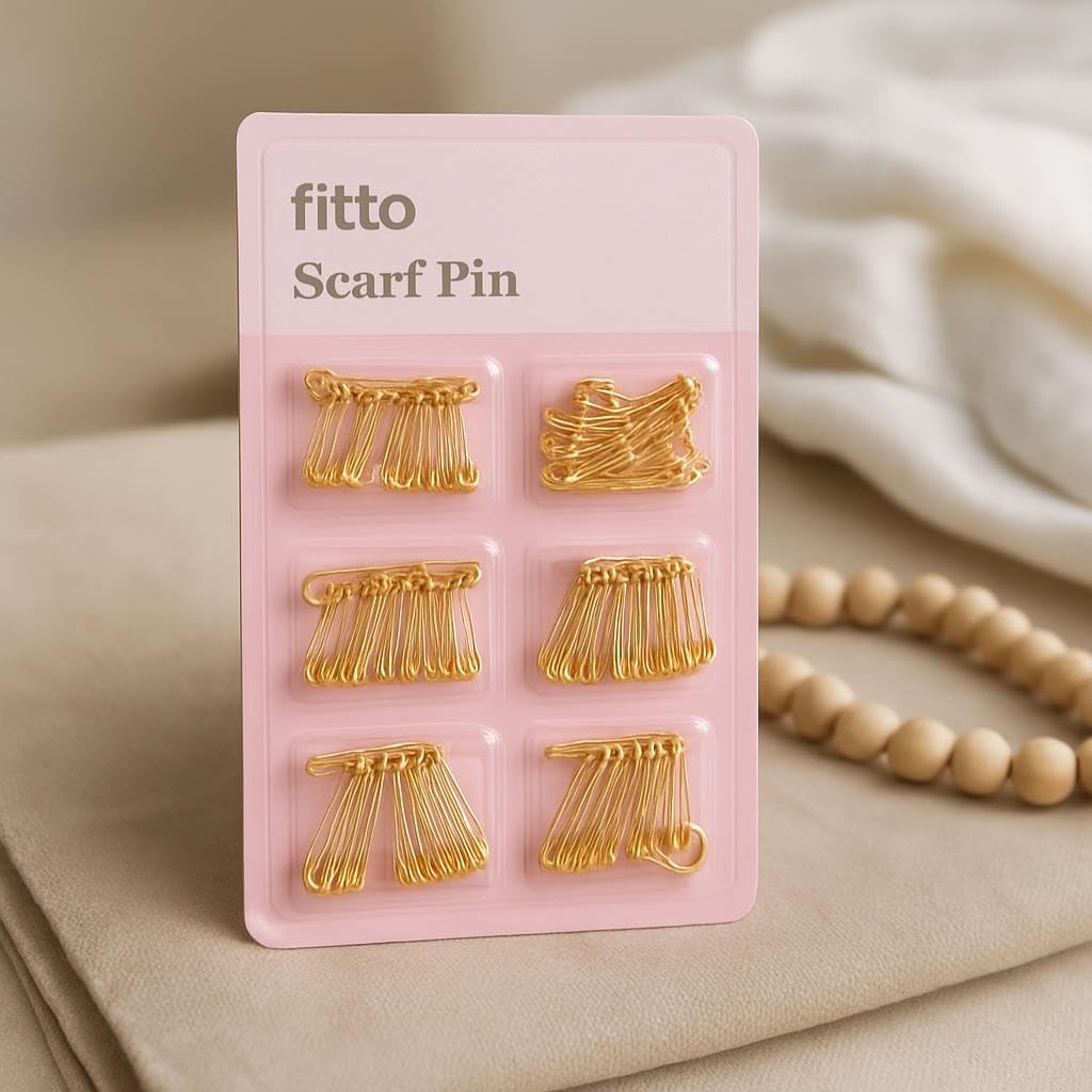 120 Pieces 4 Sizes Small and Large Safety Pins for Clothes Sewing