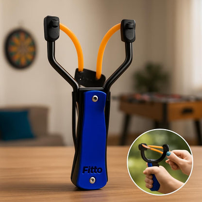 Sure Shot Catapult - Colorful Black and Blue Design for Fun Recreational Use