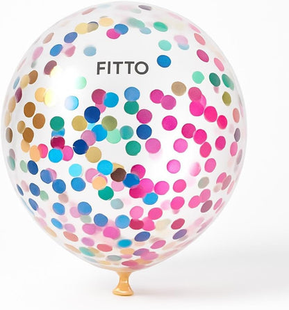 20-Inch Transparent Inflatable Balloon with 10g Glitter per Card