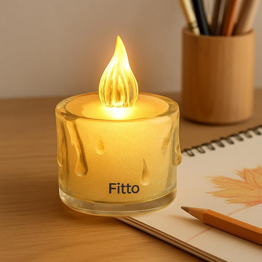 6 Pcs Flameless LED Candles, Decorative Tealight for Home Décor, Warm White Battery Operated Indoor Ambiance Lights