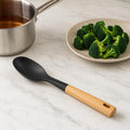 120 Pieces Smooth Spoons (Nylon Head – BPA-Free – Non-Stick Cooking Utensil with Wooden Handle – Heat Resistant – Durable – and Safe for All Cookware – Ideal for Stirring and Serving)