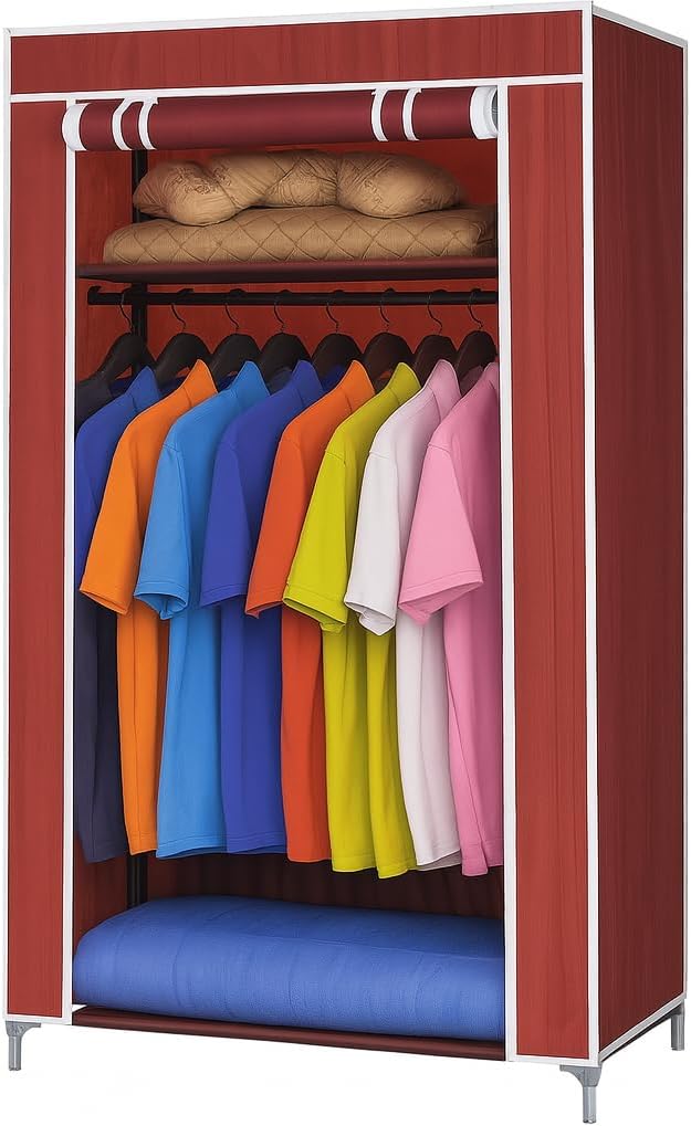 72 Pieces Wardrobe Fabric Clothes Hanger - Durable Tnt Storage Cabins with Steel Frame - (60x45x150cm for Organizing Clothing and Accessories)