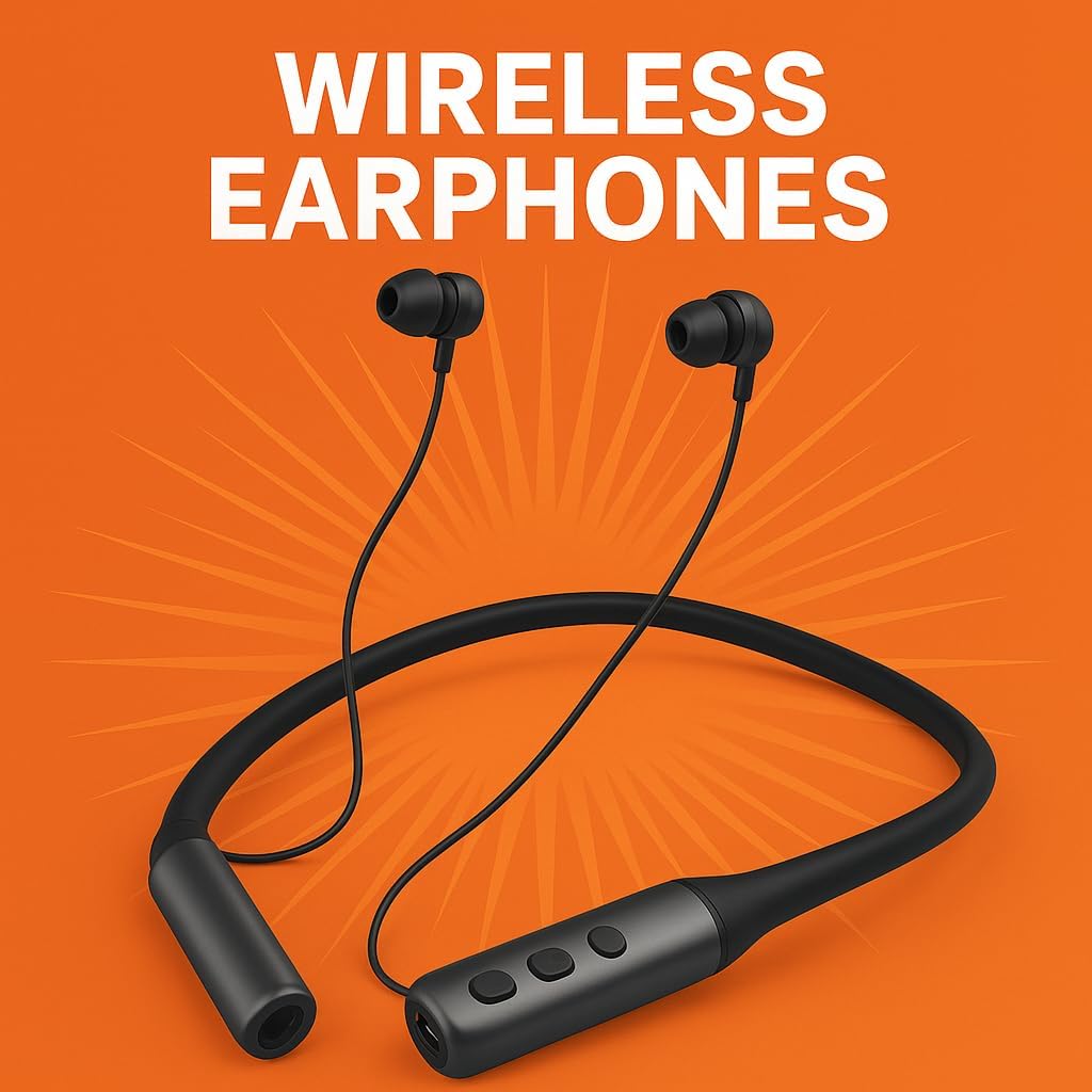 72 Pieces Wireless Neckband Earphones with Built-in Memory Card Slot Bluetooth 5.0 In-Ear Sports Headphones