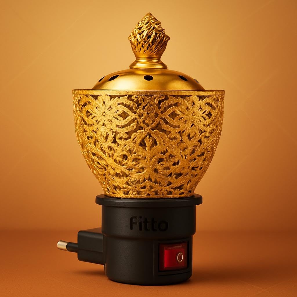 96 Pieces DLC Electric Incense Burners for Bakhoor (Dhupani – Aroma Oil – and Oud – Portable Aroma Diffuser & Home Fragrance Holder)