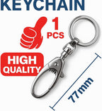 144 Pieces Key Chains (77mm - Stylish Key Ring for Daily Use)
