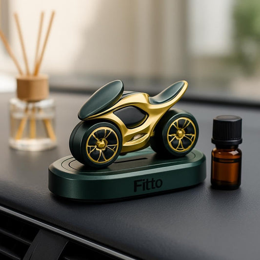 Solar-Powered Car Air Freshener - Aromatherapy Diffuser for Vehicle
