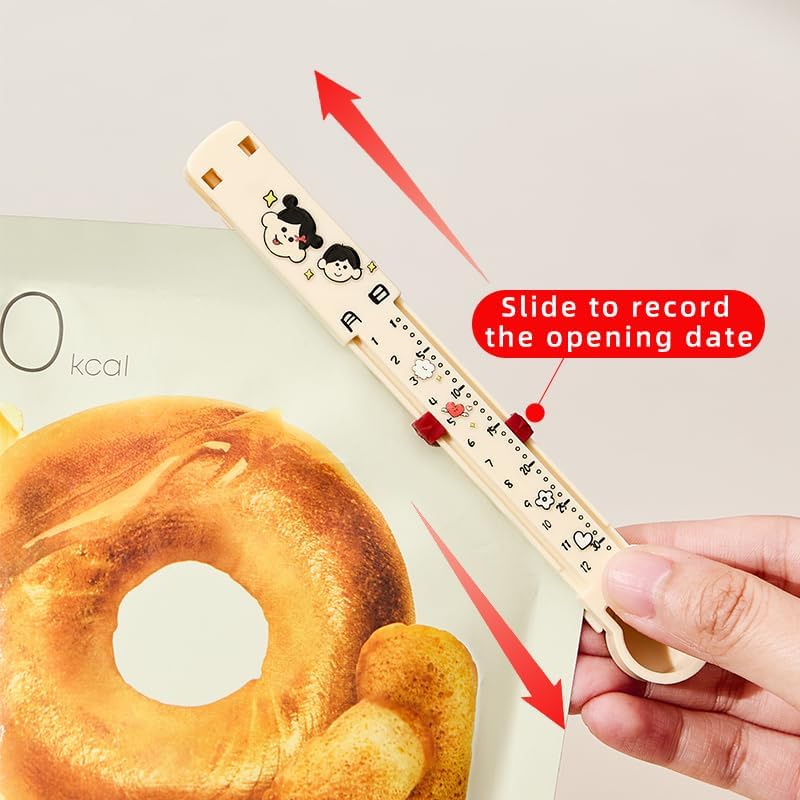 240 Pieces Scale Sealing Clip Set of 3s (Cream – 14cm x 2cm – PP Material)