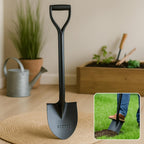 96 Pieces Metal Shovels with Flat Pointed Blade and Long Handle for Digging and Moving Soil