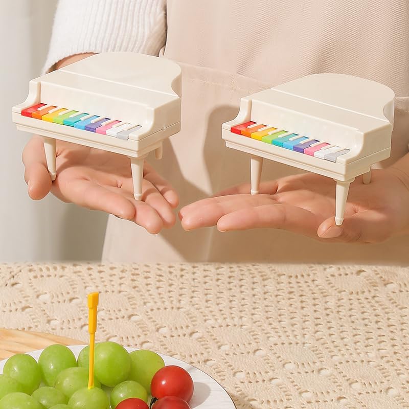144 Pieces Piano Fruit Forks (Unique Black Design – 0.072 kg)