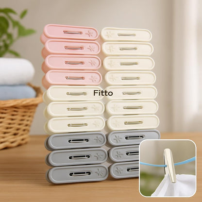Plastic Cloth Pins, 20 Pieces - Multicolour for Laundry and Crafts