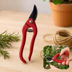 96 Pieces Red-Handled Pruning Shears with Spring Mechanism for Easy Plant Cutting