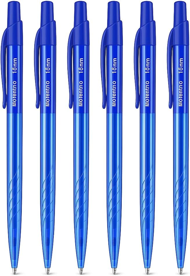120 Pieces Ball Point Pens 6 Packs (1.0mm Blue – 14.5cm)