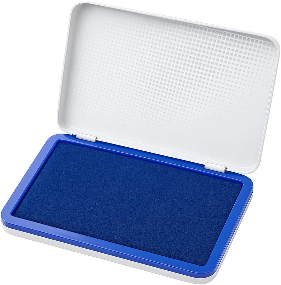 120 Pieces Blue Ink Pads (12.3x8.5cm for Office & Craft Applications)
