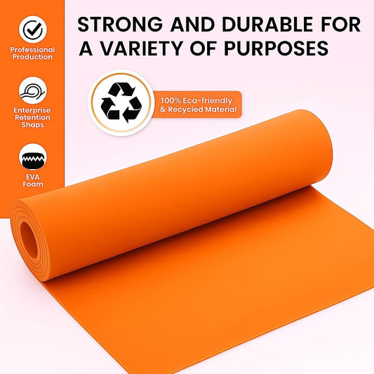 EVA Sponge 60CM x 40CM Orange for Cleaning, Crafting, and DIY Projects