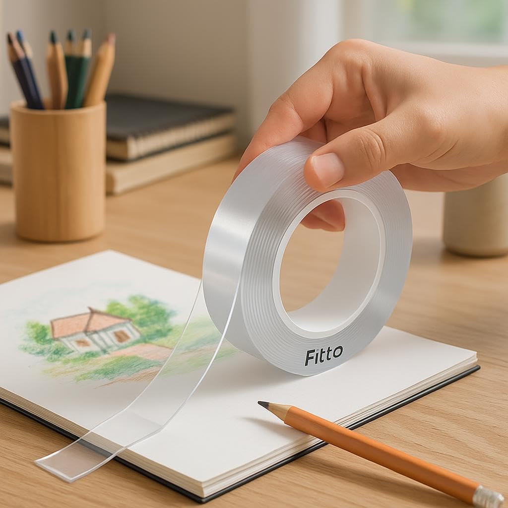 120 Pieces 2m xes (19mm Double Sided Nano Tape for Mounting and Repairs)