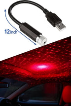 96 Pieces USB Star Light Projectors for Car and Home (Flexible 360° Ceiling Galaxy Lamp – Romantic Atmosphere – Multi-Pattern LED – Portable Interior Light for Car Roof and Room Decor)