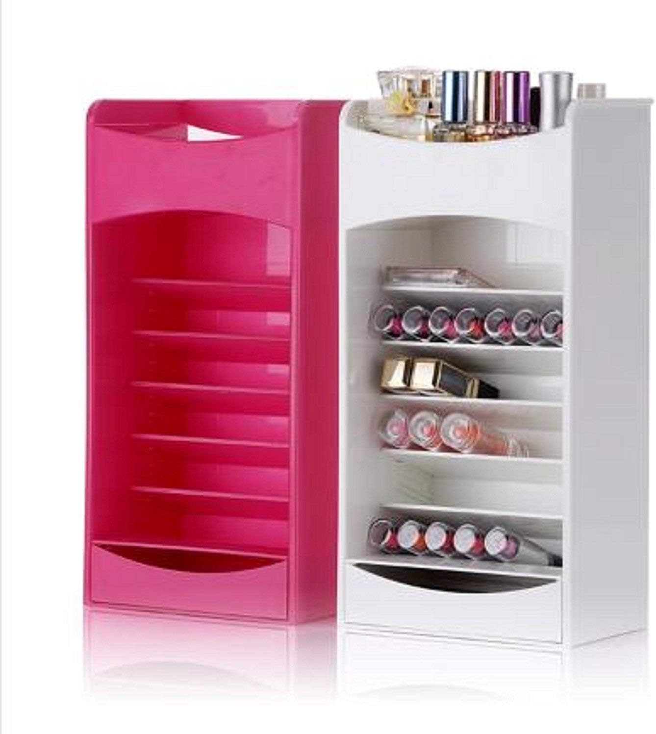 72 Pieces Cosmake Cosmetic Storages (Organizer – Multi-Layer Adjustable Rack – Drawer – for Nail Polish – Lipstick – Brushes)