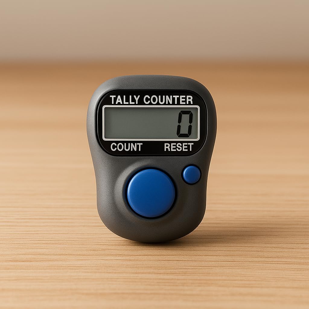 240 Pieces Multi-Functional Electronic Finger Counter 5-Digit LCD Display - EQ Clicker Mechanical Hand Tally Tasbih Digital Trackers for Muslim Prayer Counter - Mini Handheld Clicker